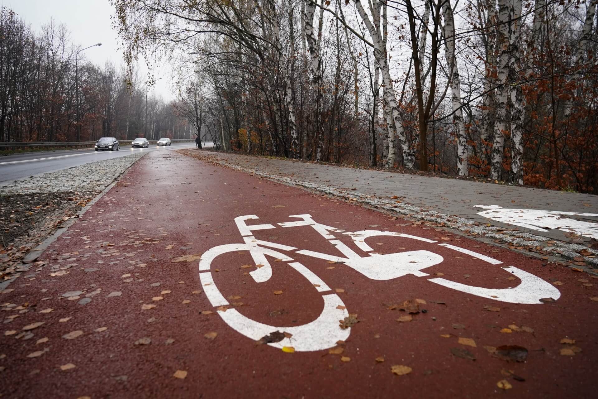 Droga dla rowerów wzdłuż Szopienickiej