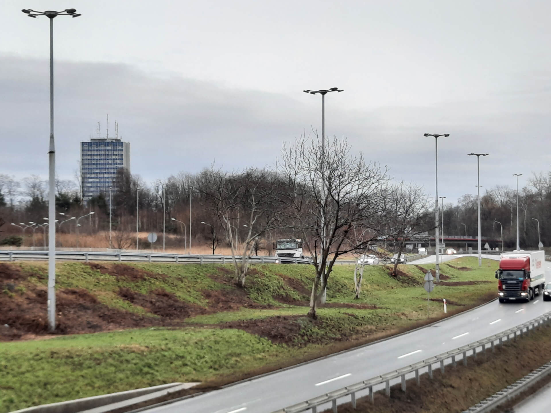 Rejon autostrady A4 w Katowicach