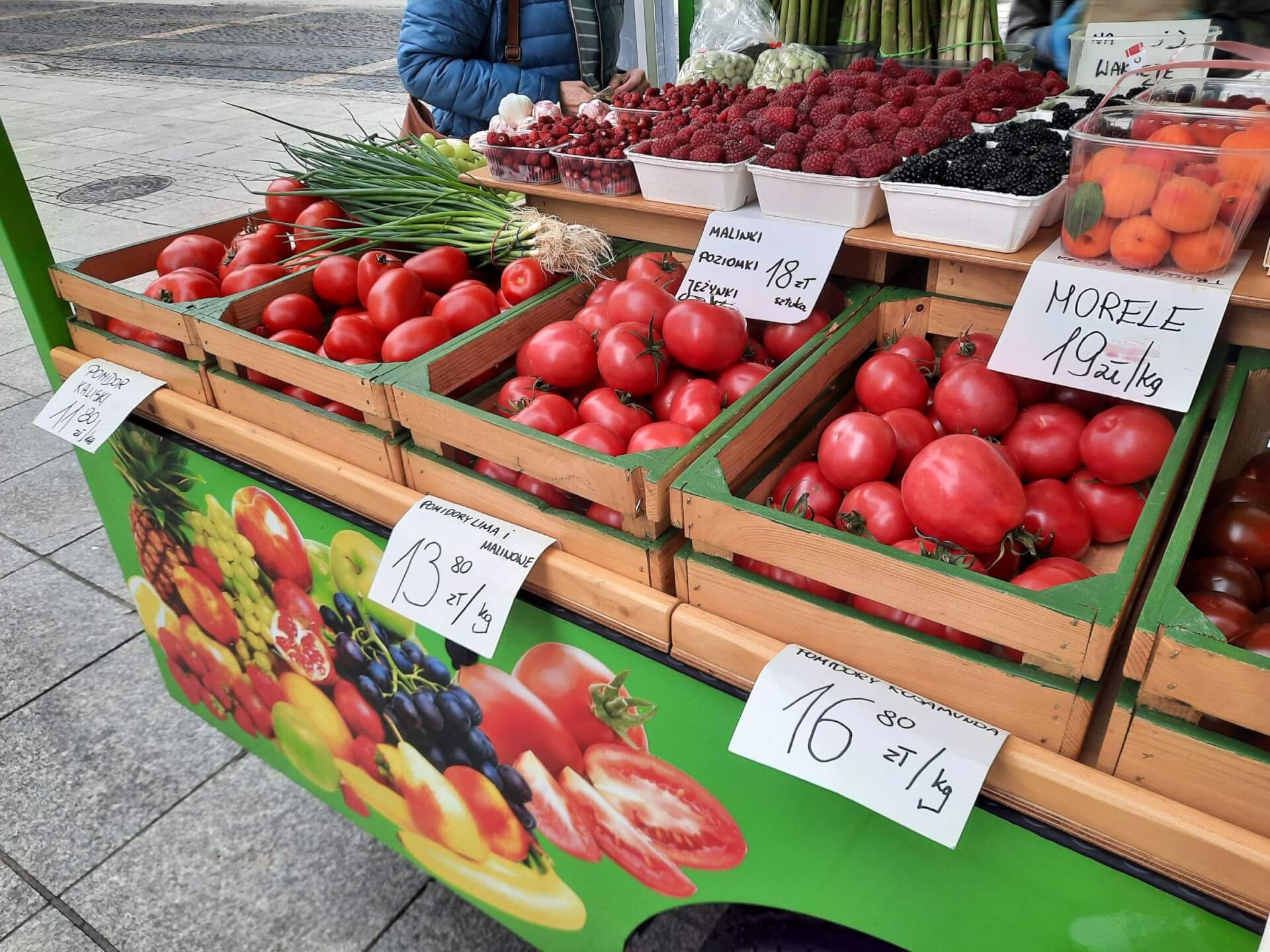 Ceny owoców i warzyw w aucie na Rynku w Katowicach