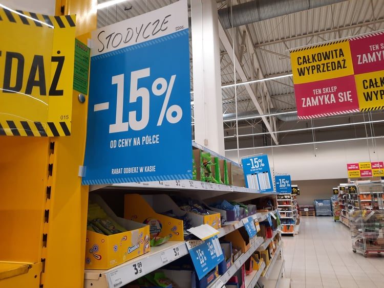 Likwidacja Tesco w Silesia City Center, Katowice