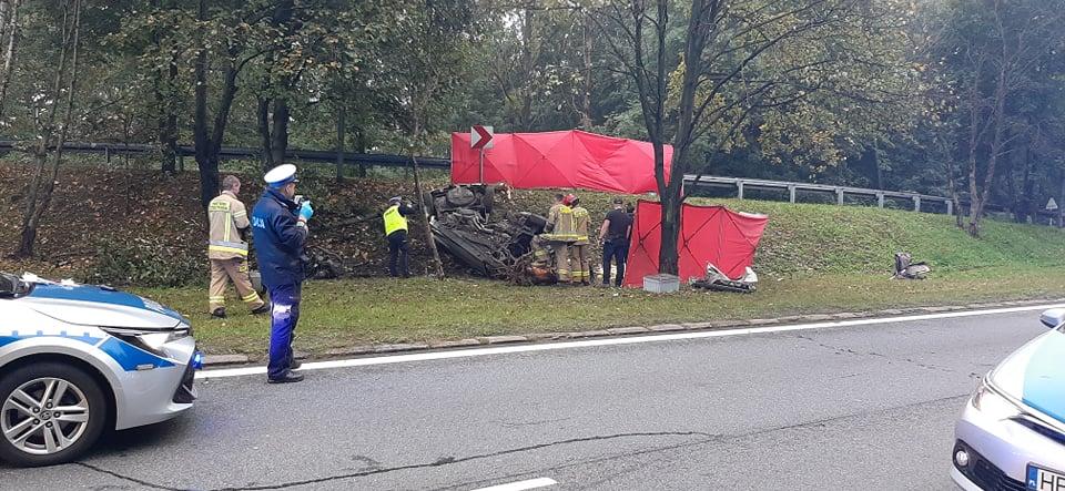 Wypadek na al. Roździeńskiego, DK86/DK79 w Katowicach