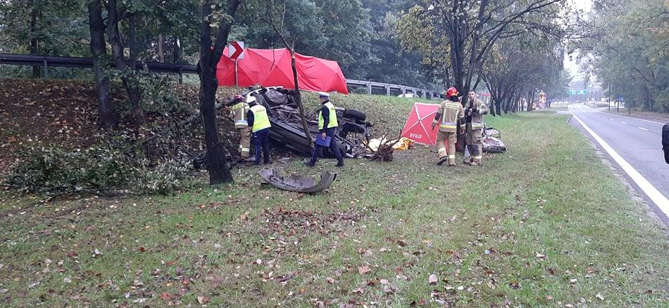 Wypadek na al. Roździeńskiego, DK86/DK79 w Katowicach