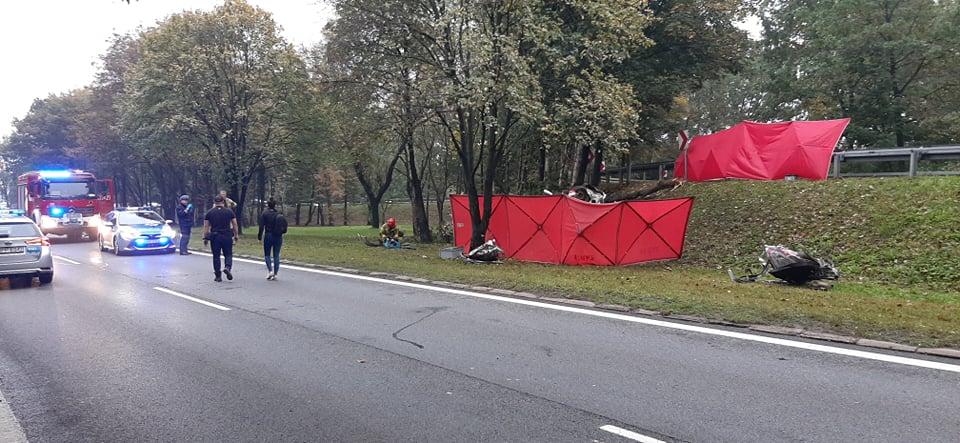 Wypadek na al. Roździeńskiego, DK86/DK79 w Katowicach