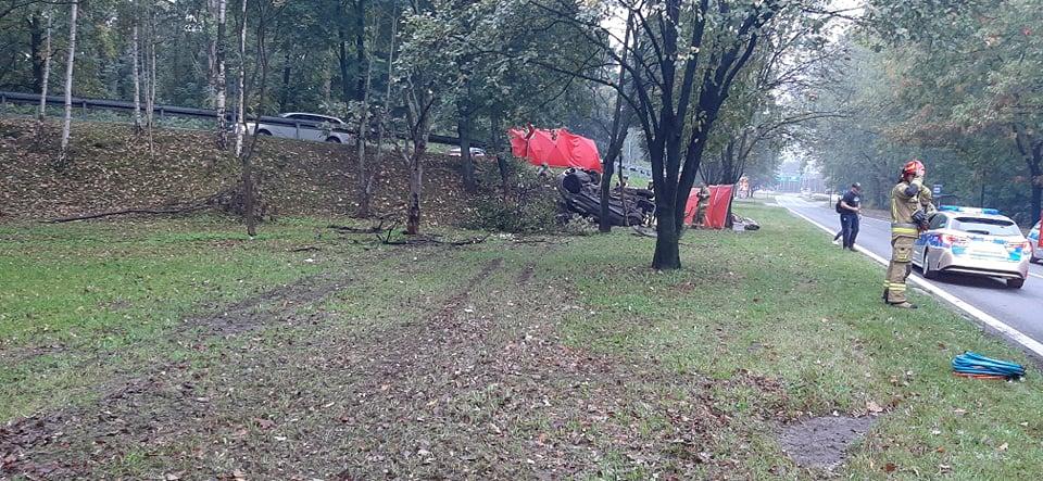 Wypadek na al. Roździeńskiego, DK86/DK79 w Katowicach