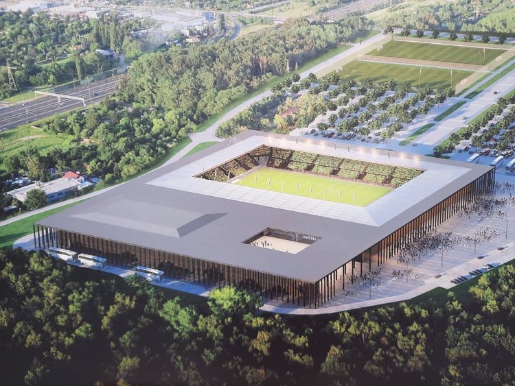 Wizualizacja nowego stadionu GKS Katowice