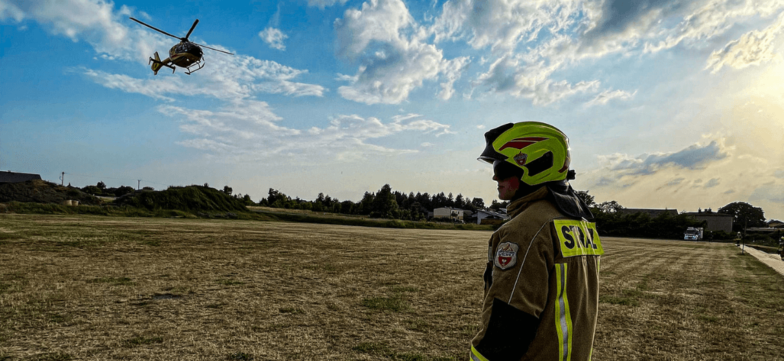 Wypadek w Tąpkowicach. 4-latek spadł z budynku