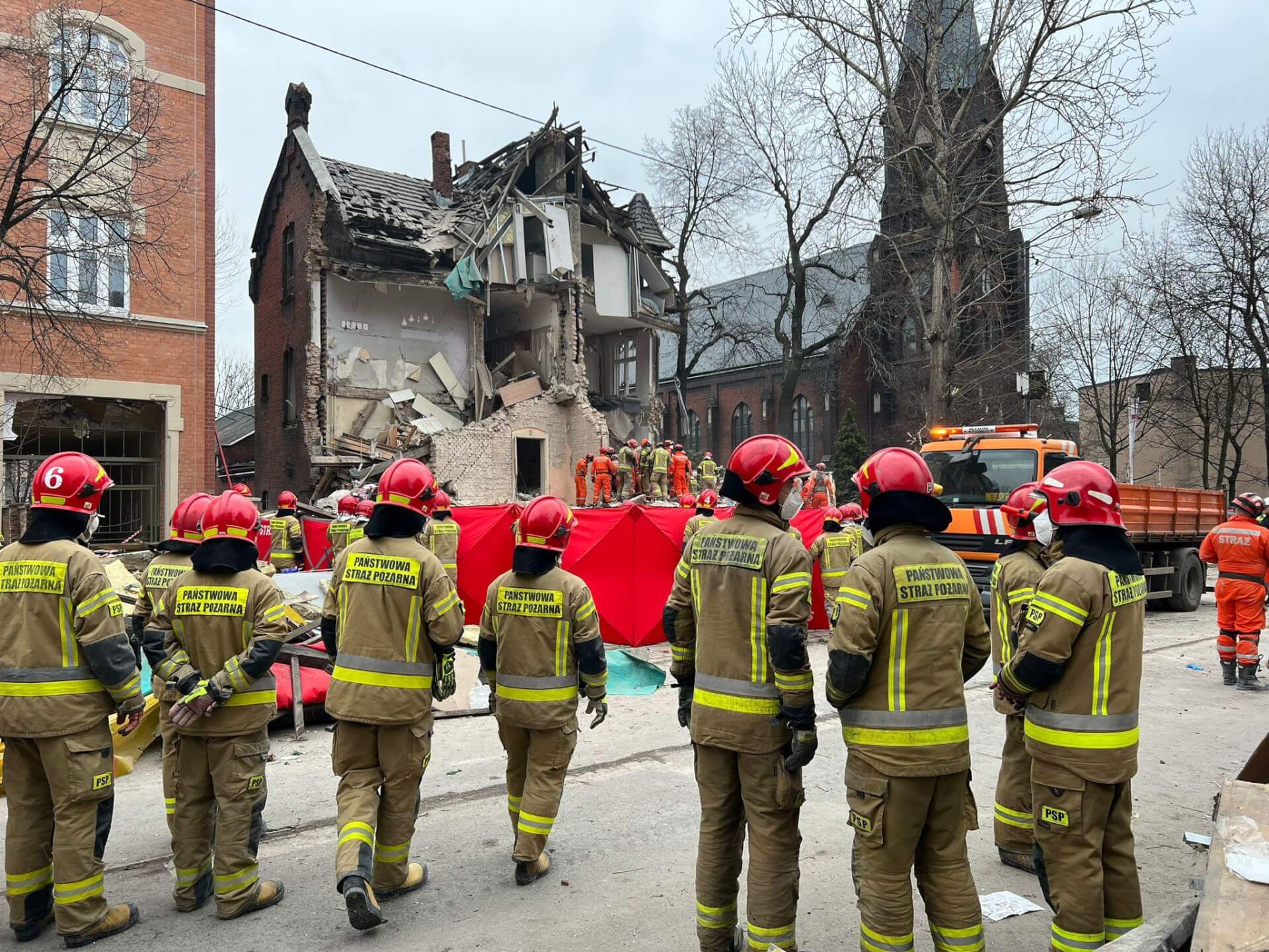 Wybuch gazu Katowice Szopienice