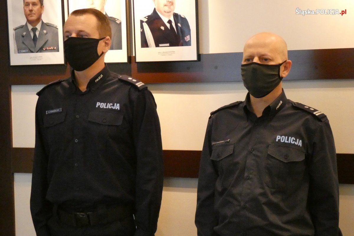 Wręczenie rozkazów objęcia funkcji komendanta policji w Katowicach i Tychach