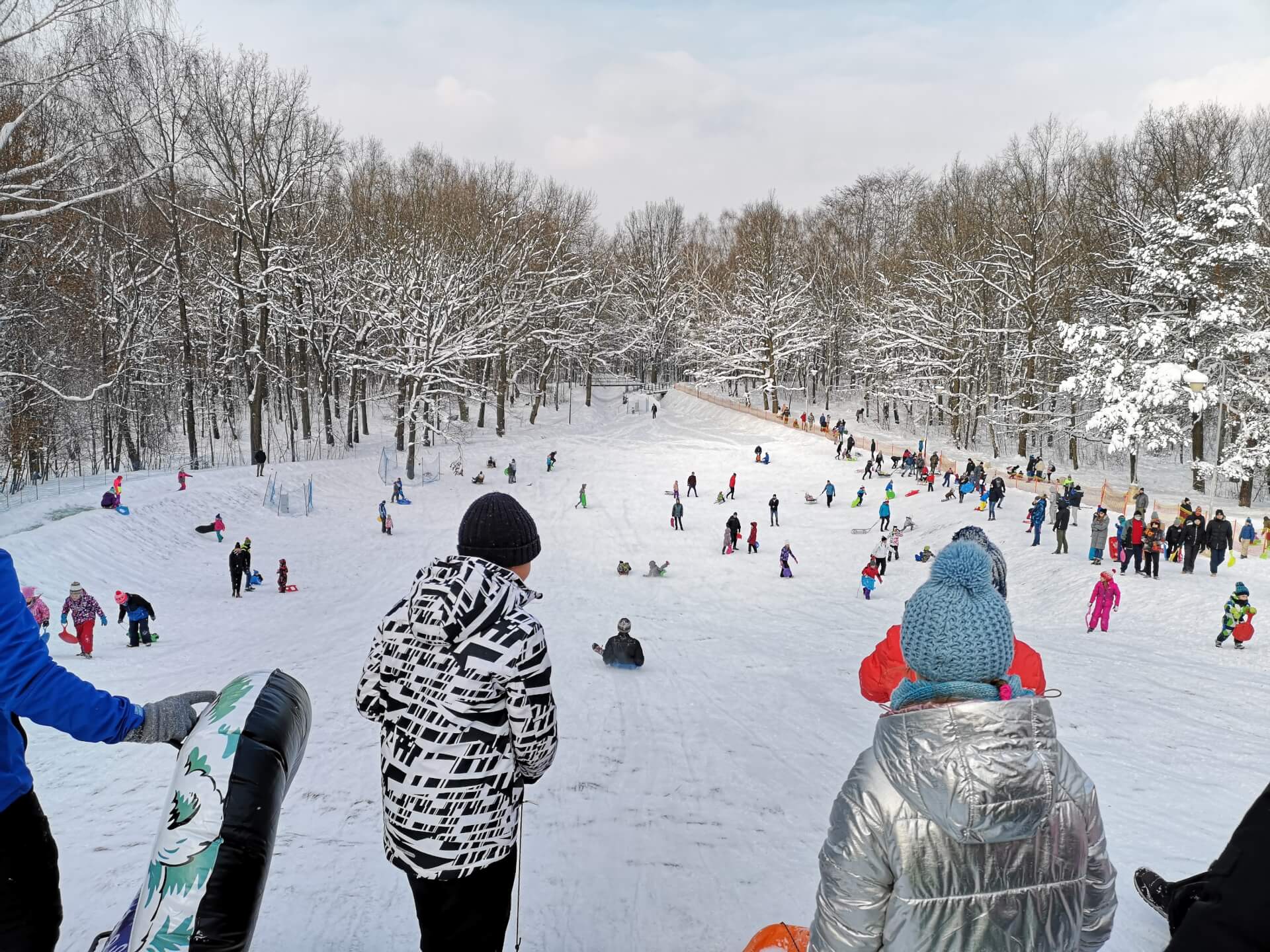 Górka i tor saneczkowy w Parku Kościuszki