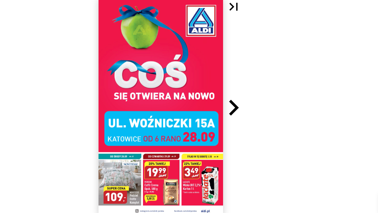 Gazetka na otwarcie ALDI Katowice Woźniczki