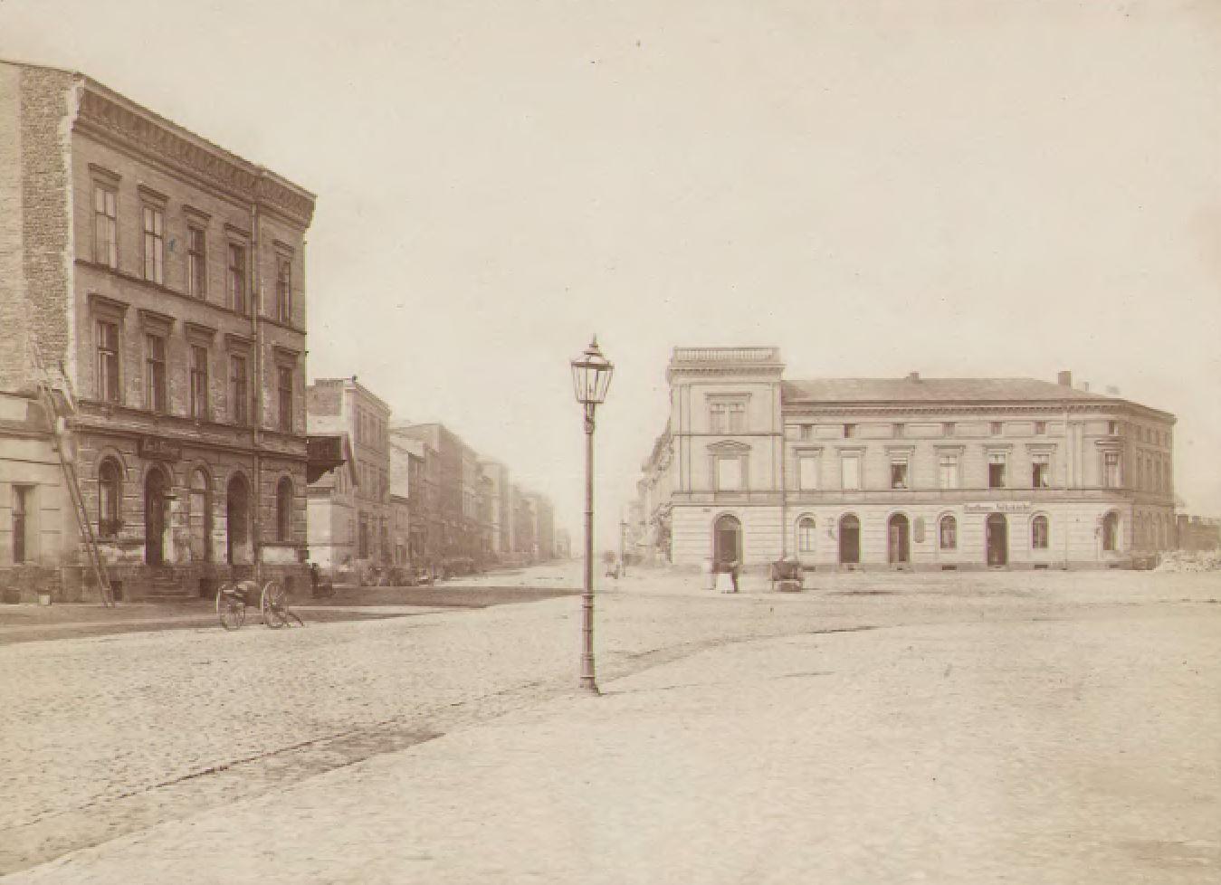 Grundmanstrasse na zdjęciu Lamchego z około 1872 roku