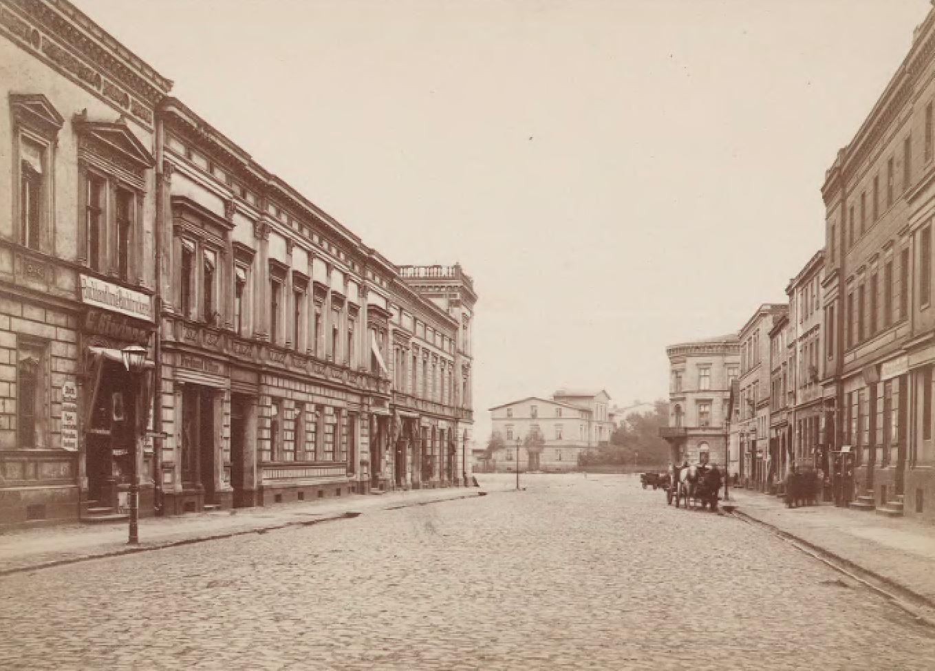 Grundmanstrasse około 1872 roku na fotografii Lamchego