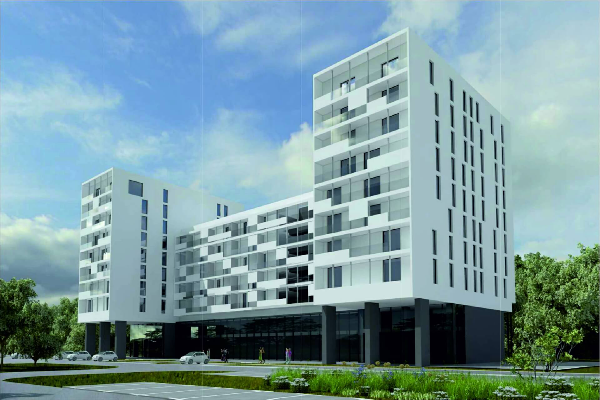 KTBS wizualizacja nowego budynku przy Kosstuha w Katowicach1