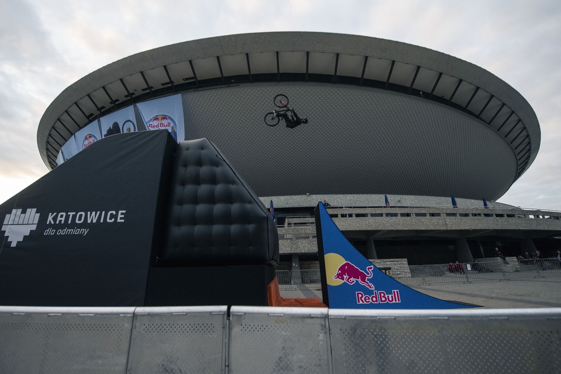 Katowice, treningi przed konkursem Red Bull Roof Ride