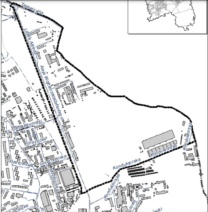 Mapa terenu Katowice Wełnowiec