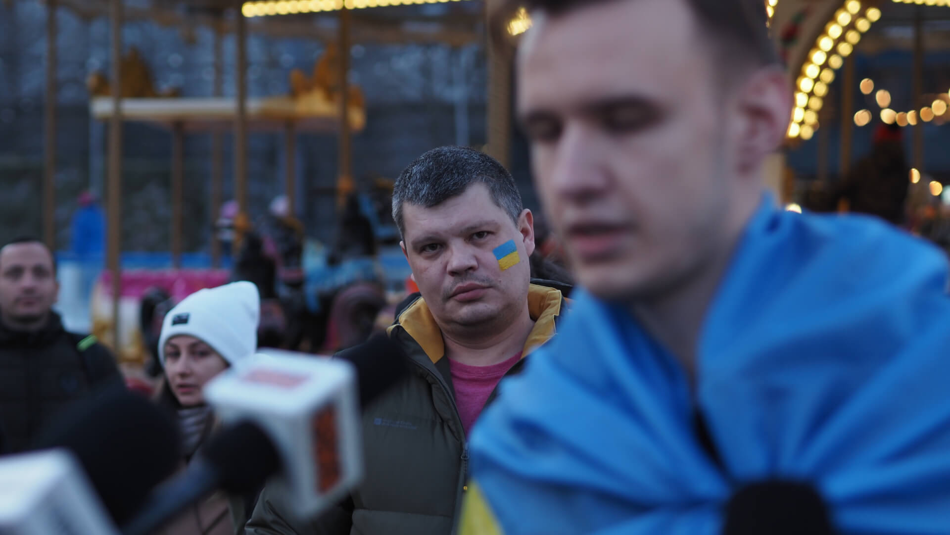 Manifestacja Ukraińców w Katowicach