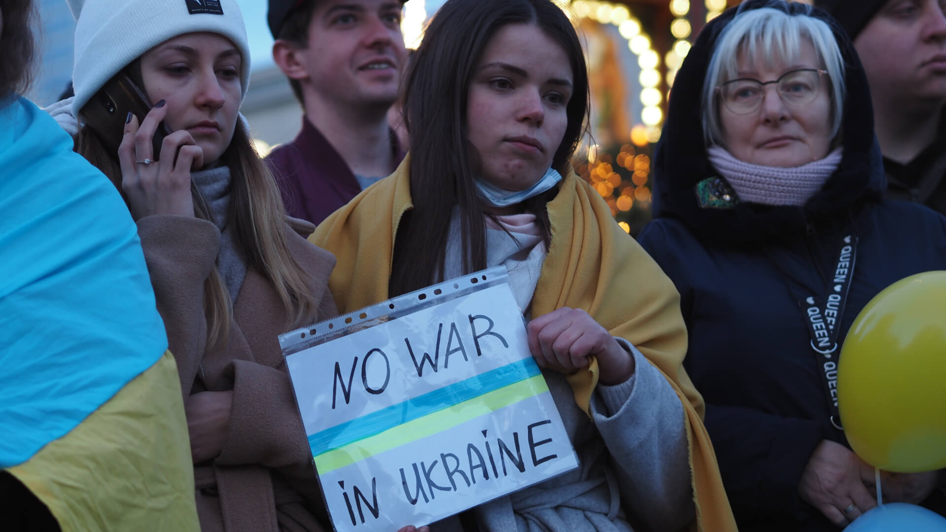 Manifestacja Ukraińców w Katowicach