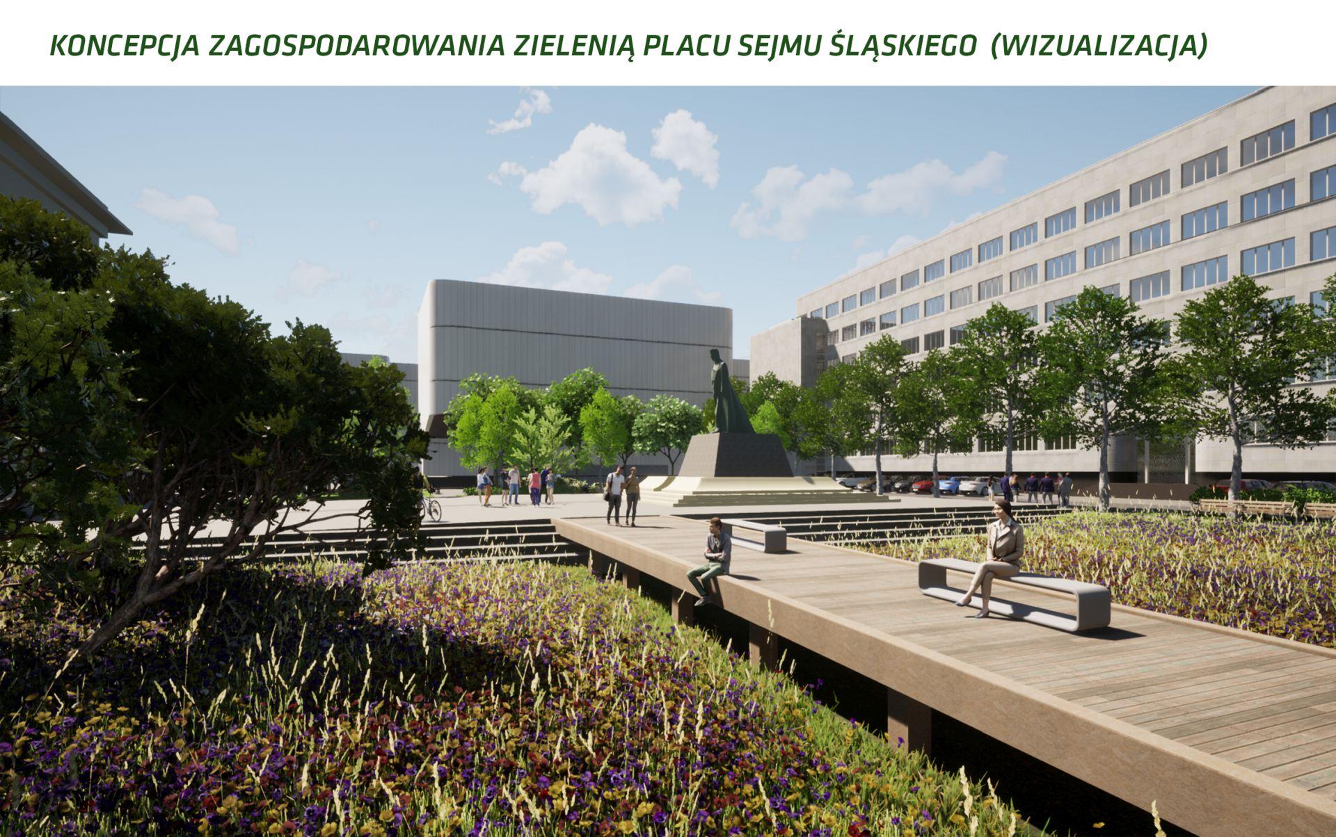 Plac Sejmu Śląskiego, Katowice - wizualizacja
