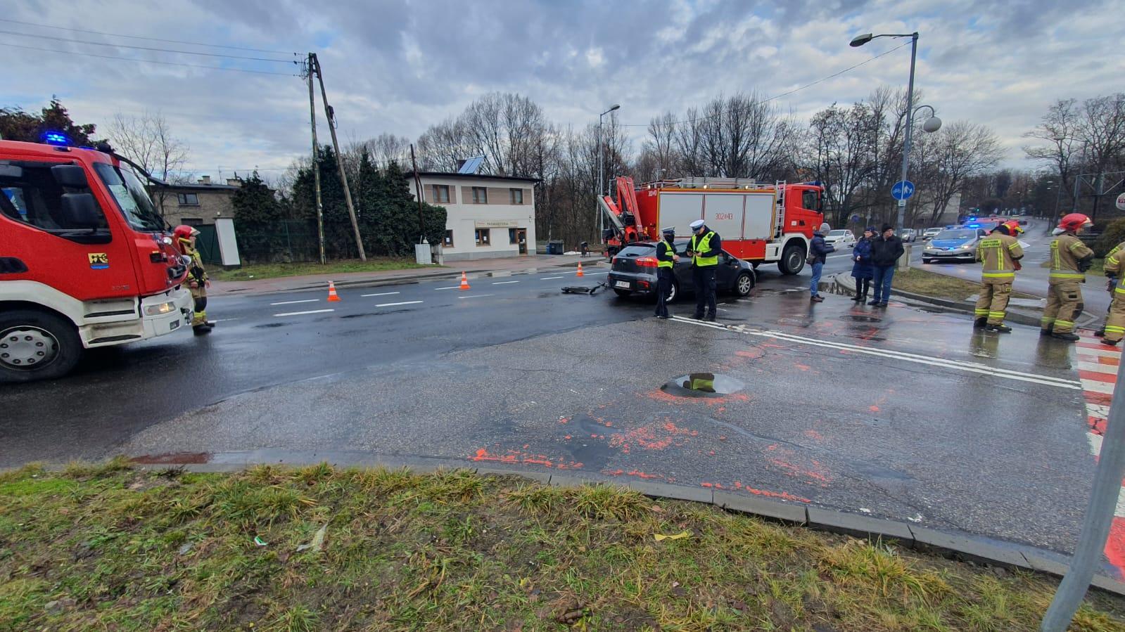 Potrącenie w Ochojcu