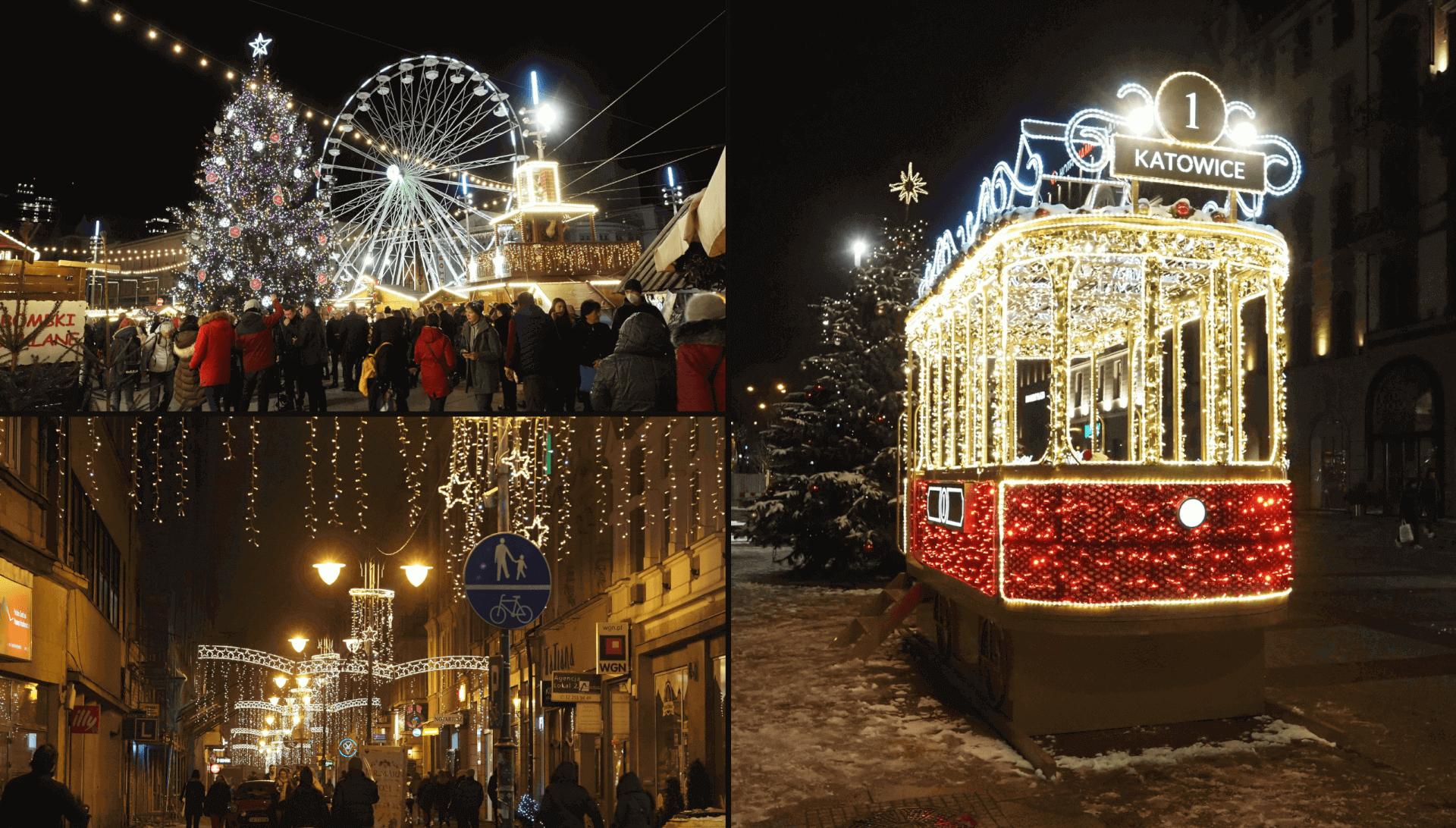 Boże Narodzenie. Katowice rozświetliły tysiące lampek