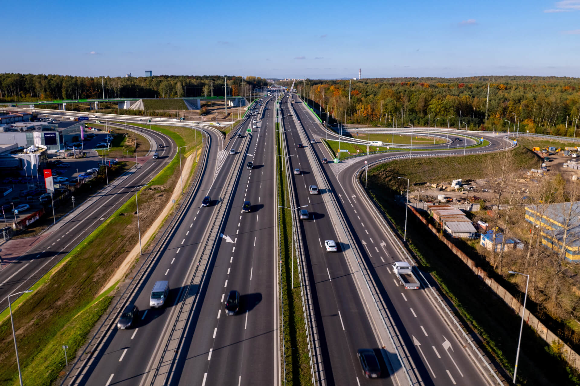 Giszowiec, węzeł drogowy