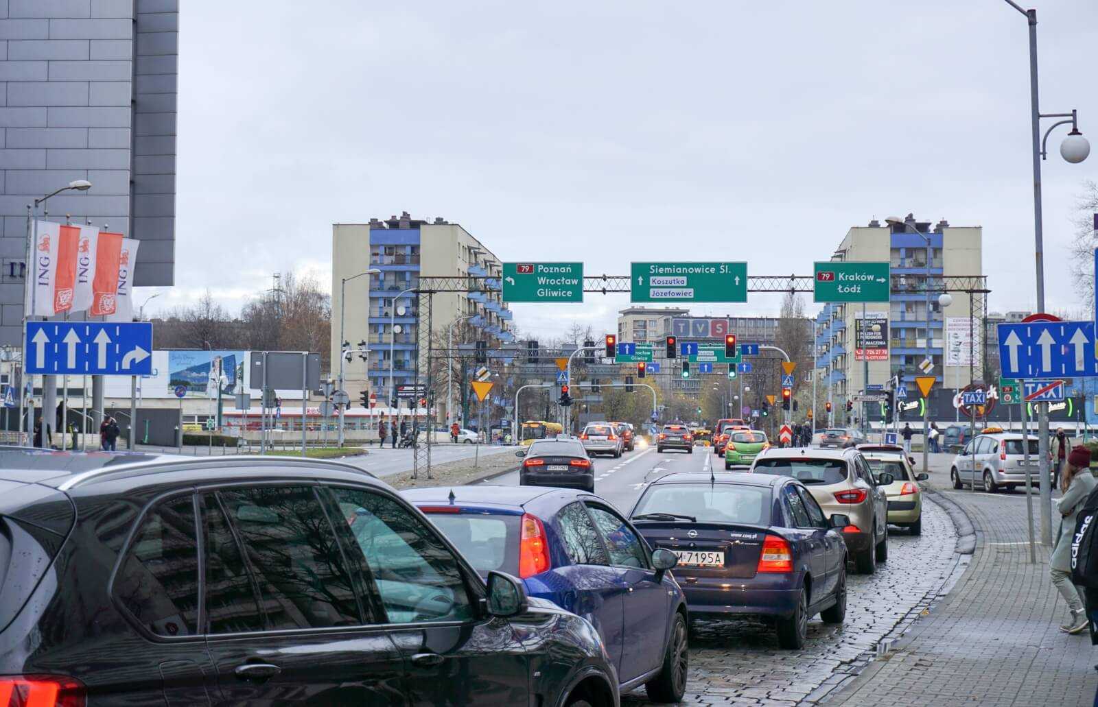 Skrzyżowanie ul Sokolskiej z Chorzowską fot Sławomir Rybok