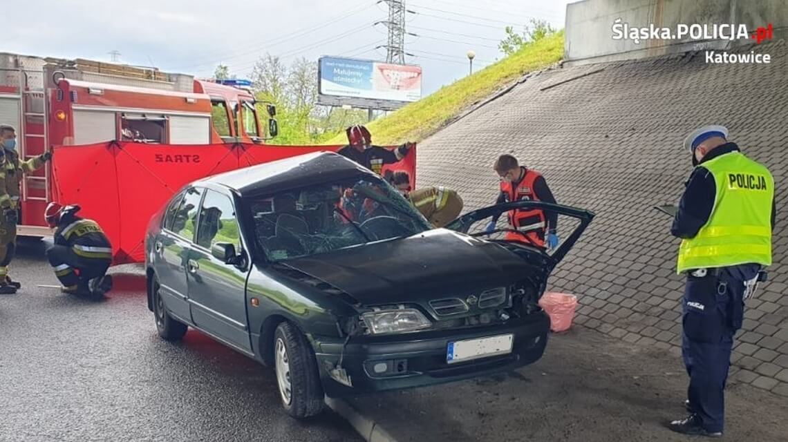 Tragiczny wypadek na DTŚ obok Auchana