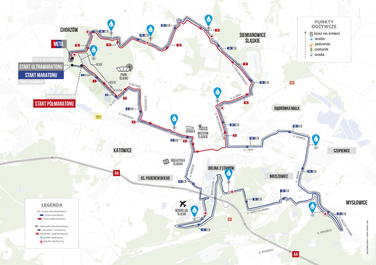 Trasa Silesia Marathon 2023