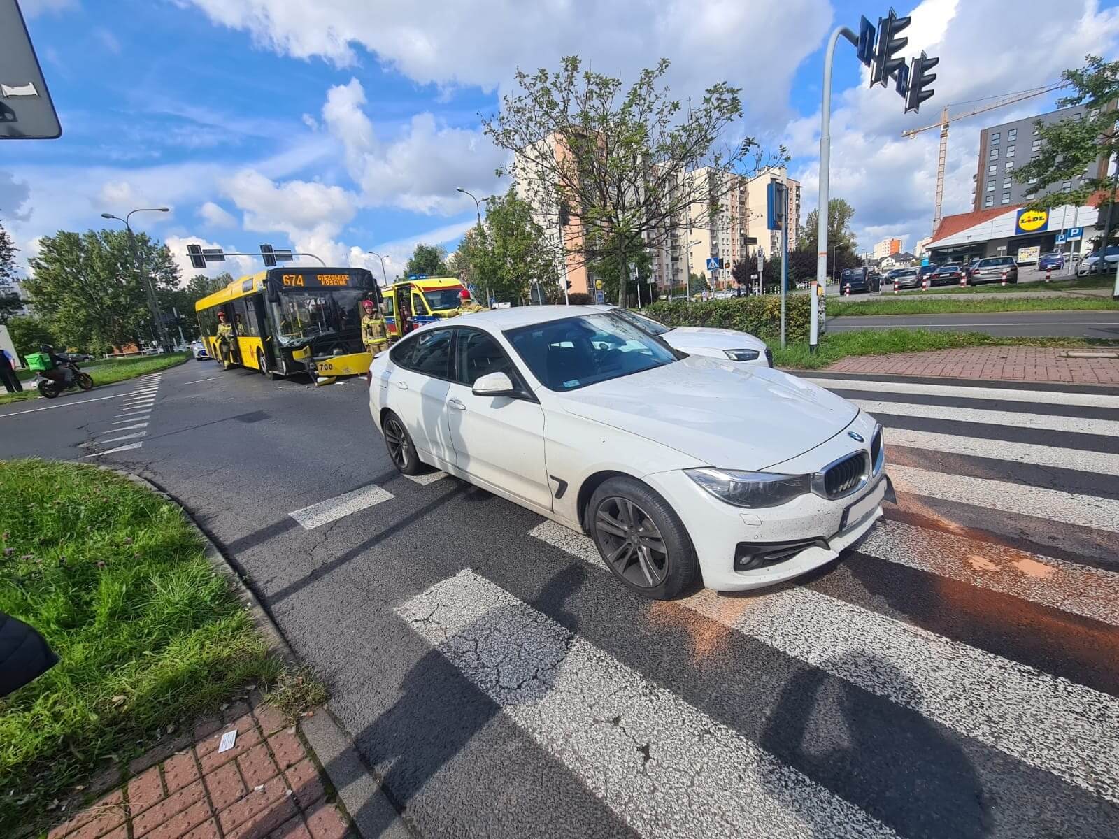 Wypadek w Katowicach na ulicy Granicznej