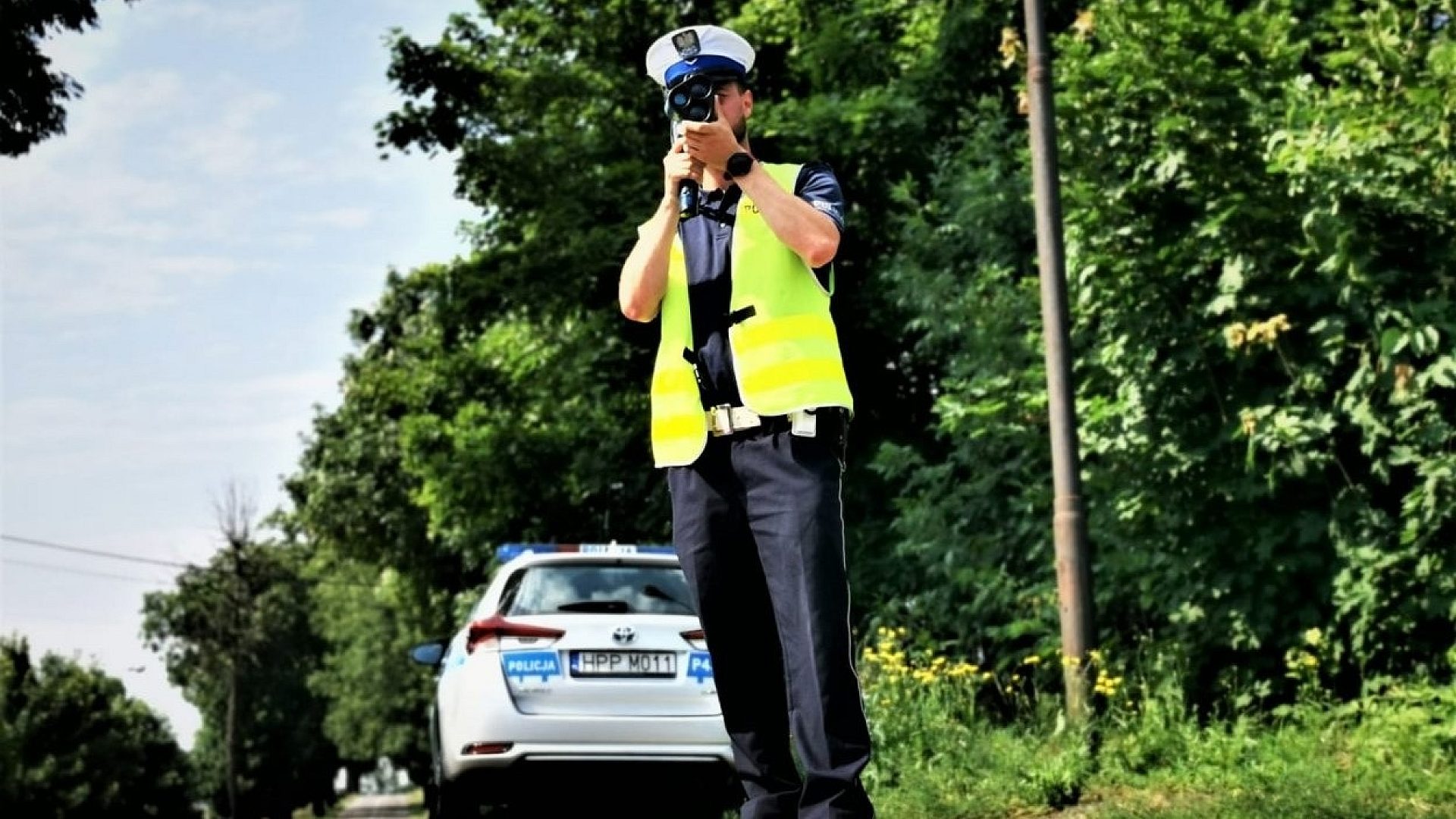 Policja. pomiar prędkości Policja. pomiar prędkości