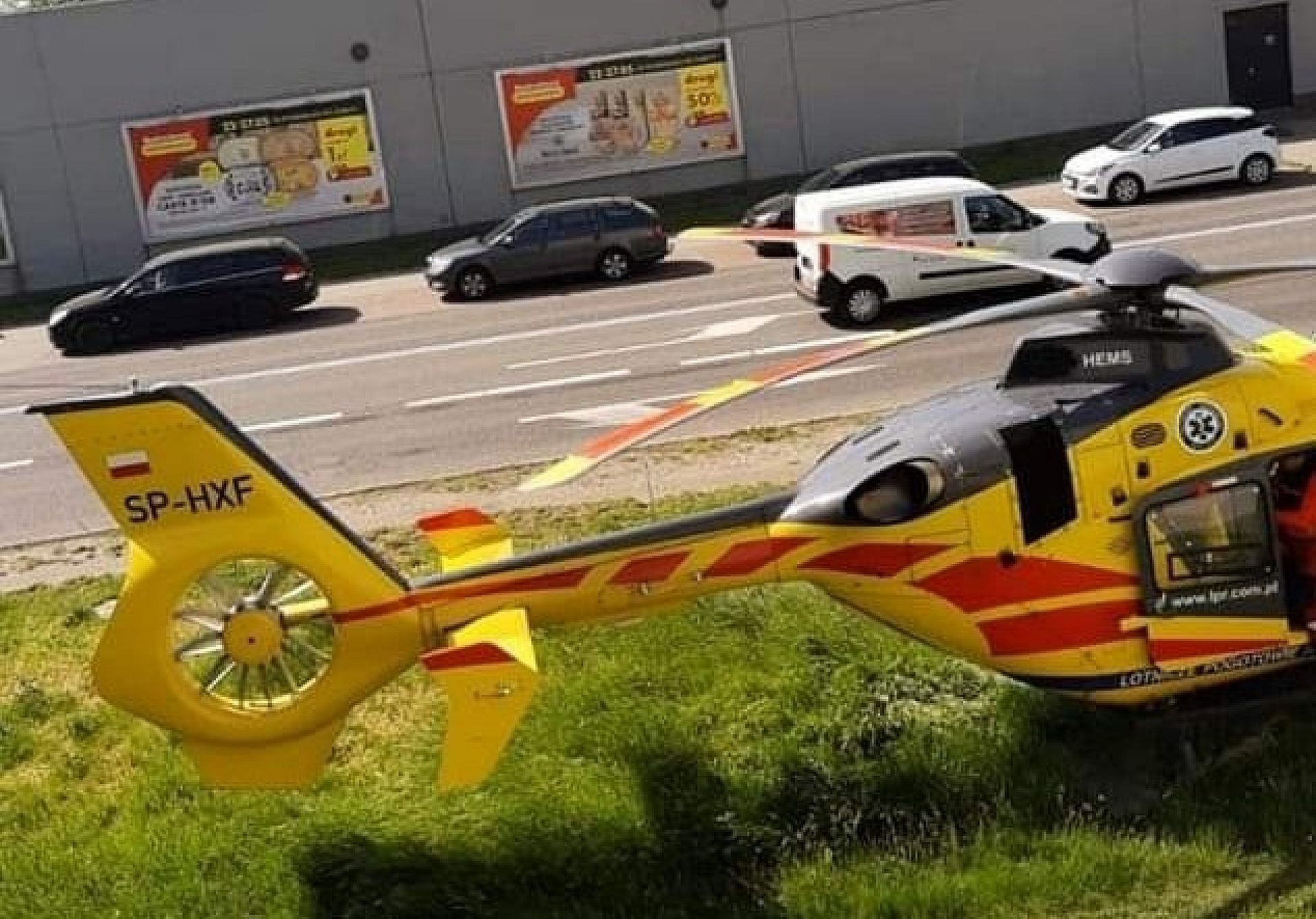 Heliktoper LPR lądował na Giszowcu Heliktoper LPR lądował na Giszowcu