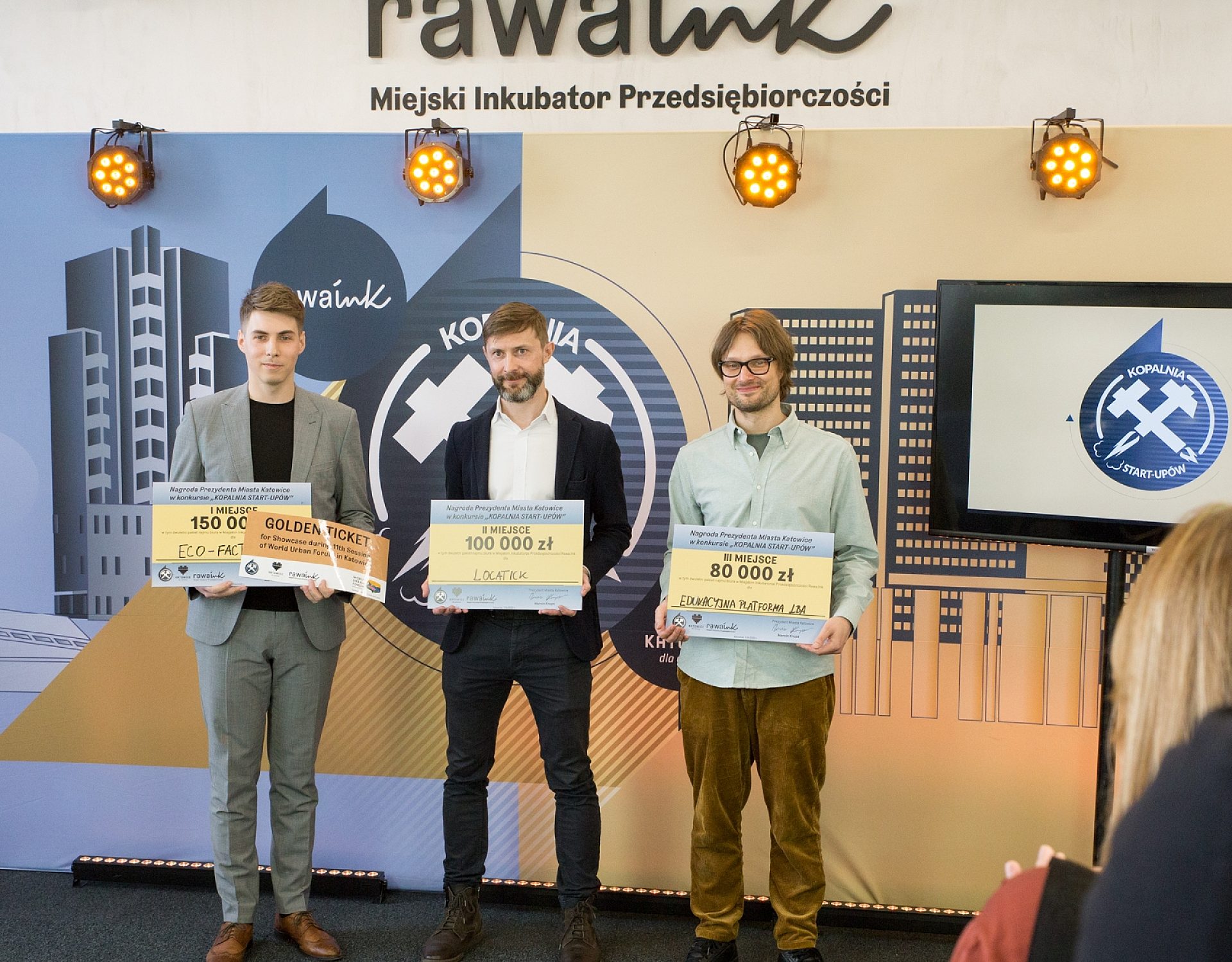 Przedstawiciele zwycięskich zespołów II edycji Kopalni Start upów Przedstawiciele zwycięskich zespołów II edycji Kopalni Start upów