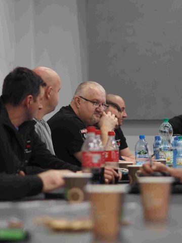 Górnicy okupują siedzibę PGG, Katowice, 20 grudnia 2021 Górnicy okupują siedzibę PGG, Katowice, 20 grudnia 2021