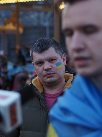 Manifestacja Ukraińców w Katowicach Manifestacja Ukraińców w Katowicach