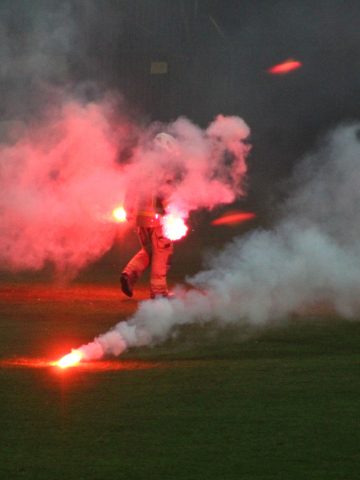 Awantura na meczu GKS Katowice - Ruch Chorzów Awantura na meczu GKS Katowice - Ruch Chorzów