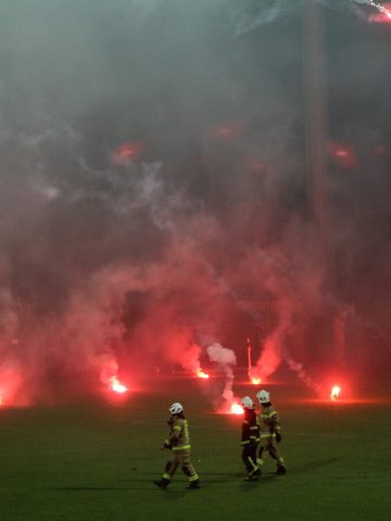 Awantura na meczu GKS Katowice - Ruch Chorzów Awantura na meczu GKS Katowice - Ruch Chorzów