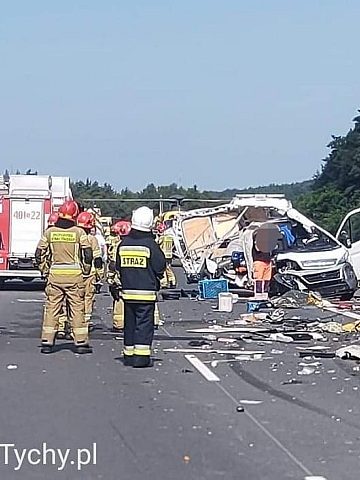 Śmiertelny wypadek na autostradzie A4 Śmiertelny wypadek na autostradzie A4