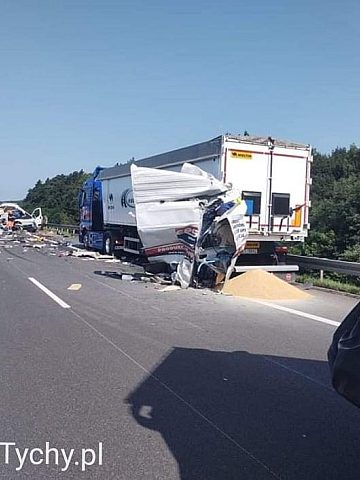 Śmiertelny wypadek na autostradzie A4 Śmiertelny wypadek na autostradzie A4
