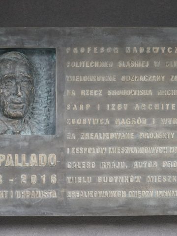 Tablica poświęcona prof. Janowi Pallado, Katowice Tablica poświęcona prof. Janowi Pallado, Katowice
