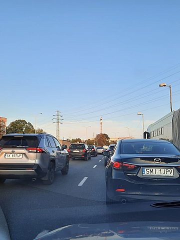 Tunel w Katowicach zamknięty. Ogromne korki Tunel w Katowicach zamknięty. Ogromne korki