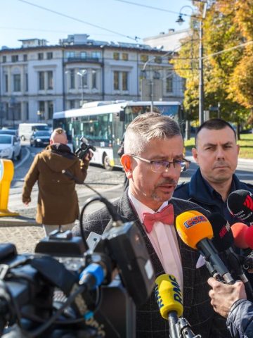 Prezentacja systemu Stop-Fon przy placu Wolności Prezentacja systemu Stop-Fon przy placu Wolności