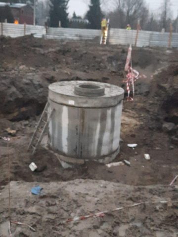 Akcja straży pożarnej na budowie Lidla w Katowicach Akcja straży pożarnej na budowie Lidla w Katowicach