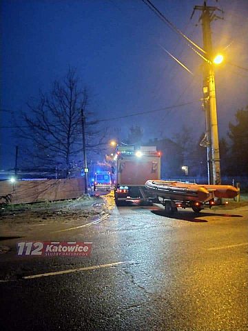 Akcja straży pożarnej na budowie Lidla w Katowicach Akcja straży pożarnej na budowie Lidla w Katowicach