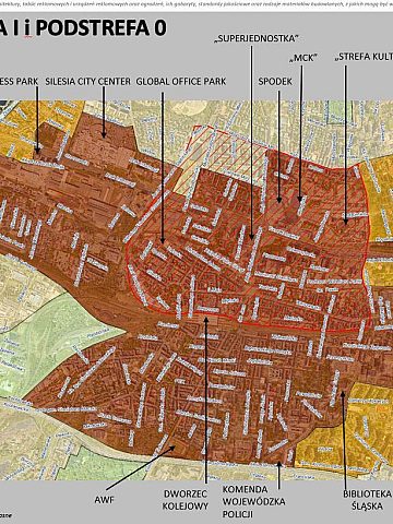Mapa uchwala krajobrazowa katowice Mapa uchwala krajobrazowa katowice