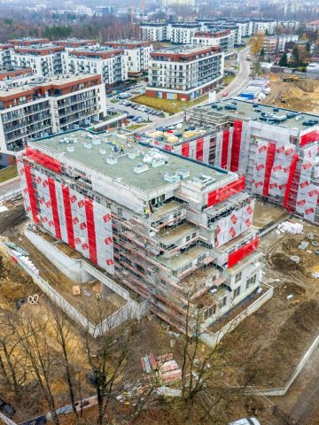 I etap inwestycji Franciszkańskie Południe w Katowicach W tle Osiedle Franciszkańskie I etap inwestycji Franciszkańskie Południe w Katowicach W tle Osiedle Franciszkańskie