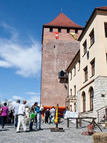 Oświęcim zamek dziedziniec Oświęcim zamek dziedziniec