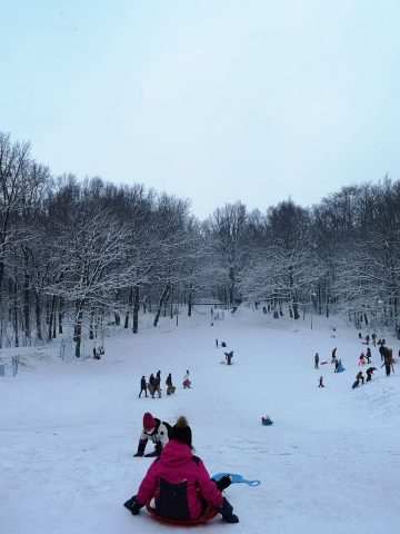 Tor saneczkowy i górka do zjeżdżania w Parku Kościuszki fot Michał Mendala Tor saneczkowy i górka do zjeżdżania w Parku Kościuszki fot Michał Mendala