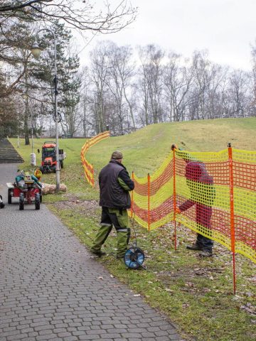 Tor saneczkowy w Parku Kościuszki Tor saneczkowy w Parku Kościuszki