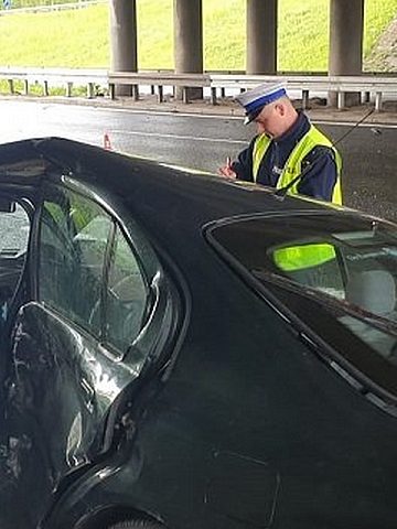 Tragiczny wypadek na DTŚ obok Auchana Tragiczny wypadek na DTŚ obok Auchana