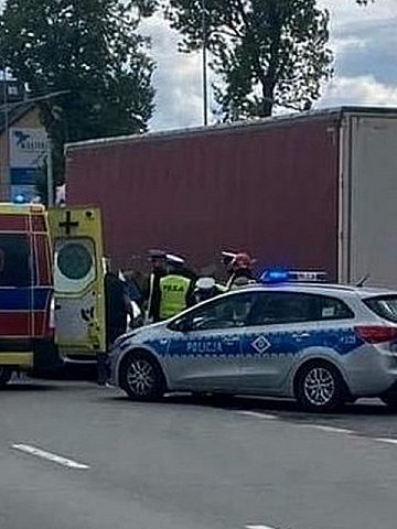 Tragiczny wypadek na DTŚ obok Auchana Tragiczny wypadek na DTŚ obok Auchana